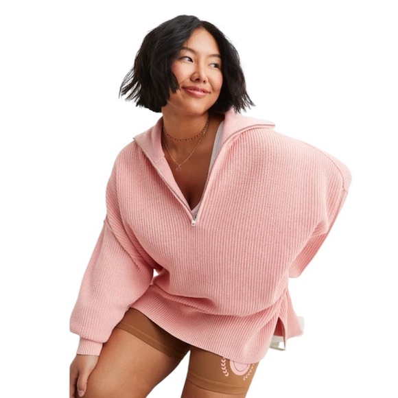 NWT Aerie Beyond Quarter Zip Pink
Sweater, Size XS - Picture 1 of 15